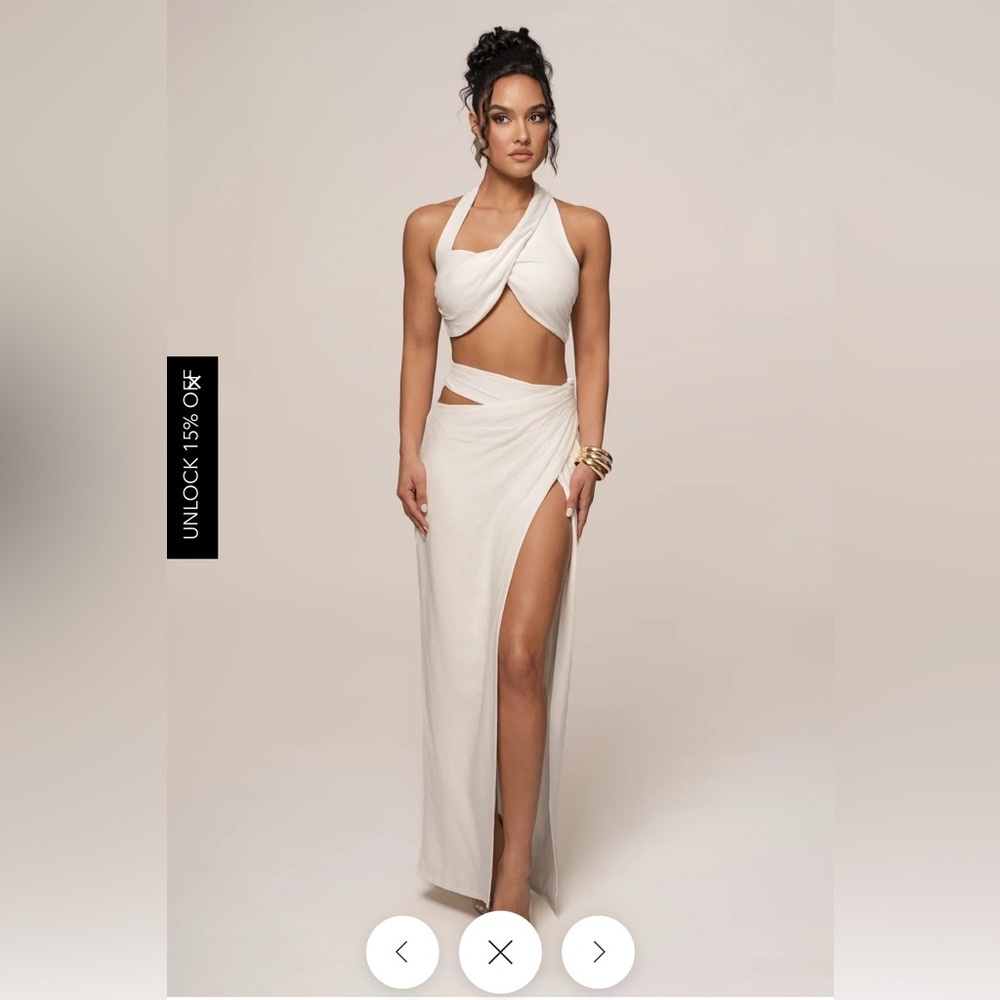 JLUXLABEL Ivory New Age Two Piece
